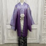 【男性袴】紫・菊菱