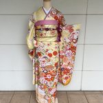 【振袖】黄色・牡丹/御所車