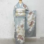 【振袖】水色・牡丹