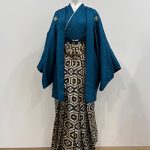 【男性袴】青・無地