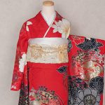 【振袖】赤・梅