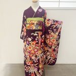 【振袖】紫・牡丹/毬