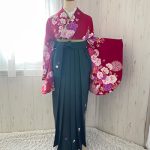 【卒業袴】赤・牡丹