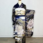 【振袖】紺・牡丹