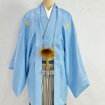 【男性袴】水色・菊菱