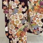 【振袖】黒・桜