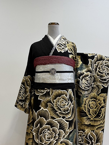 【振袖】黒・金ﾊﾞﾗ