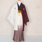 【男性袴】白/赤・Japanｽﾀｲﾙ