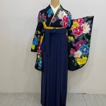 【卒業袴】黒・椿