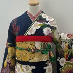 【振袖】紺・牡丹