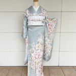 【振袖】水色・牡丹