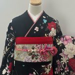 【振袖】黒・牡丹