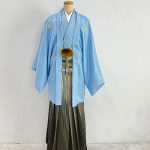 【男性袴】水色・菊菱