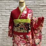 【振袖】赤/ﾋﾟﾝｸ・桜