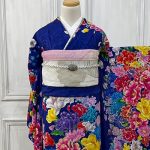 【振袖】青・牡丹