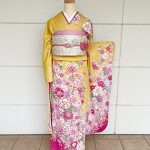 【振袖】黄色・桜/牡丹
