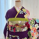 【振袖】紫・桜