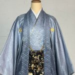 【男性袴】ｸﾞﾚｰｸﾞﾗﾃﾞ･菊菱
