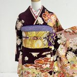 【振袖】紫・桜