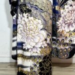 【振袖】紺・牡丹