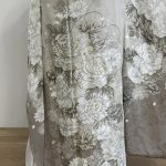 【振袖】ｸﾞﾚｰ・牡丹