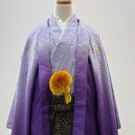 【男性袴】紫・菊菱