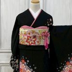 【振袖】黒・桜
