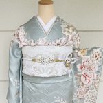 【振袖】水色・牡丹