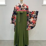 【卒業袴】黒・牡丹