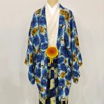 【男性袴】青・ぼかし花