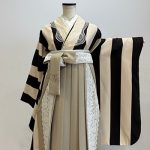 【卒業袴】白黒・ｽﾄﾗｲﾌﾟ
