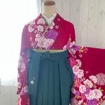 【卒業袴】赤・牡丹