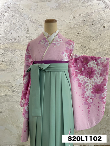 【卒業袴】ﾋﾟﾝｸ・桜