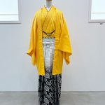 【男性袴】黄色・菊菱