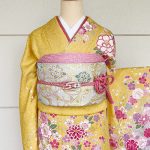 【振袖】黄色・桜/牡丹