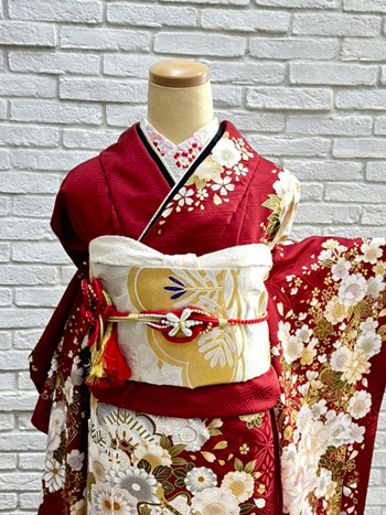 【振袖】赤・牡丹