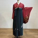 【卒業袴】赤・牡丹