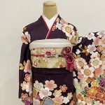 【振袖】黒・桜