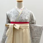 【卒業袴】ｸﾞﾚｰ・小花