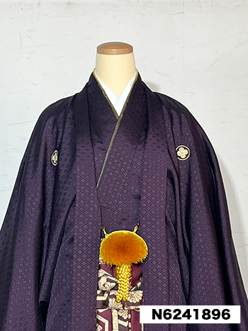 【男性袴】紫・武田菱