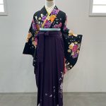 【卒業袴】黒・バラ