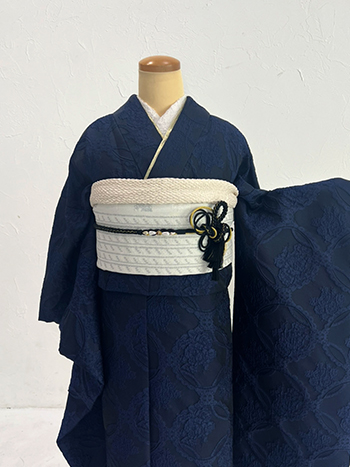 【振袖】紺・七宝