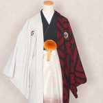 【男性袴】白/赤・Japanｽﾀｲﾙ