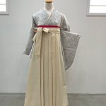 【卒業袴】ｸﾞﾚｰ・小花