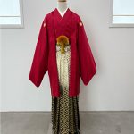 【男性袴】赤・菊菱