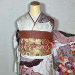 【振袖】白/赤・牡丹