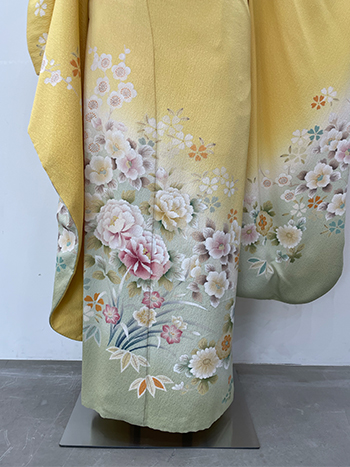 【振袖】黄・牡丹