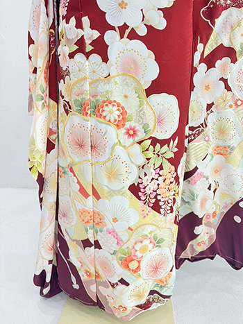 【振袖】赤・梅
