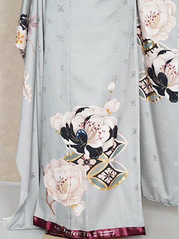 【振袖】水色・七宝