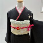 【振袖】黒・桜